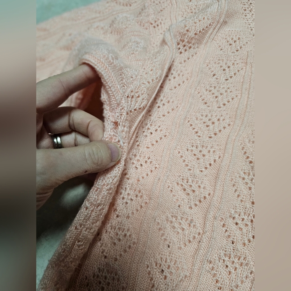 Vintage pink peach bay point threads sweater medium - Picture 7 of 7